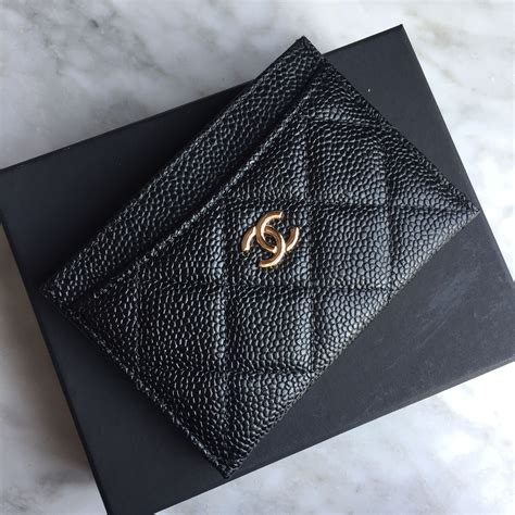 chanel au card holder|Chanel card holder men's.